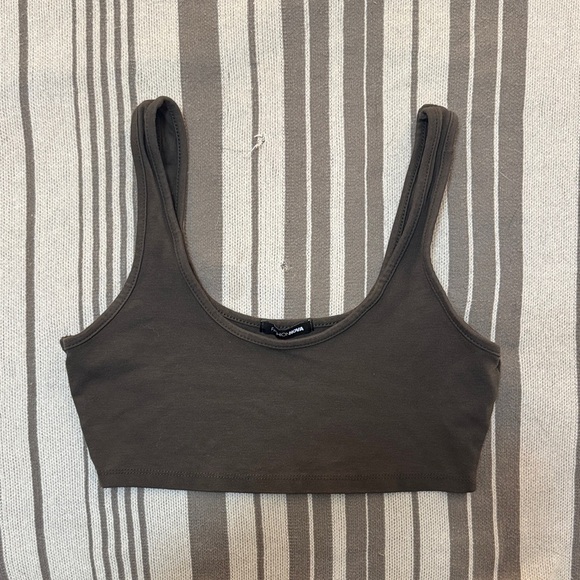 Fashion Nova Brown Cropped Tank | Women’s Medium - Picture 1 of 3